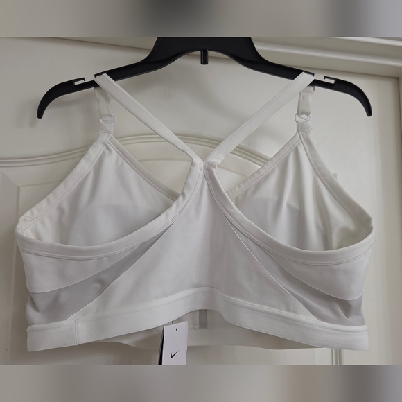 Nike Women's Dri-Fit White Sports Bra - Light Support - Picture 2 of 6